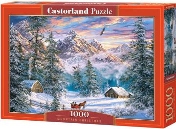 Пъзел Castorland 1000 части Коледа в планината Абрахам Хънтър 104680