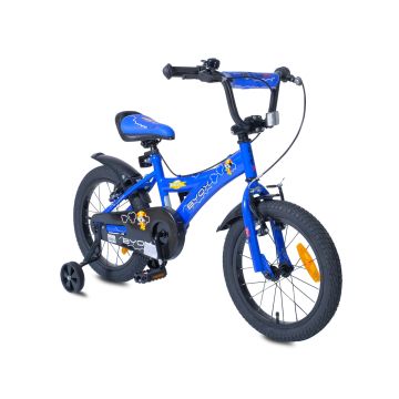 Детски велосипед Byox със спомагателни колела 16&quot; Devil BLUE