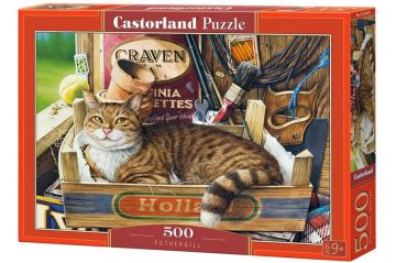 Пъзел Castorland 500 части котка на градинаря 53476