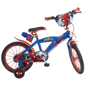 Детски велосипед с помощни колела Spiderman 876 Toimsa 16"
