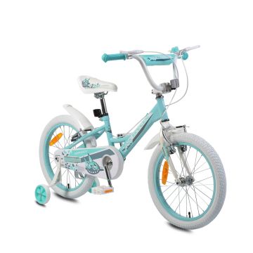 Детски велосипед с помощни колела Byox 18" LOVELY тюркоаз