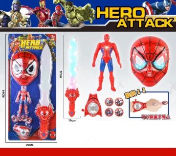 Комплект меч с изстрелвачка Hero Attack Spiderman