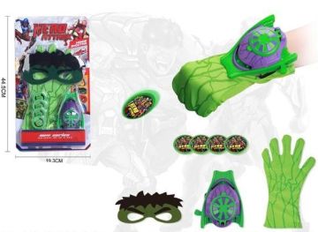 Комплект изстрелвачка с маска Hero Attack Hulk