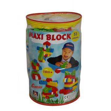 Конструктор с едри елементи Cimbari MAXI BLOCK 53 части