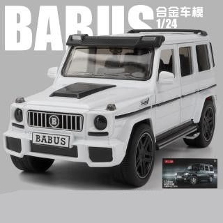 Метален джип със звук и светлини Mercedes G Class, бял 1/24