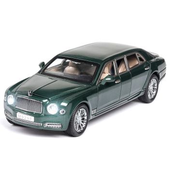Метален автомобил лимузина Bentley Mulsanne 1/24 зелен