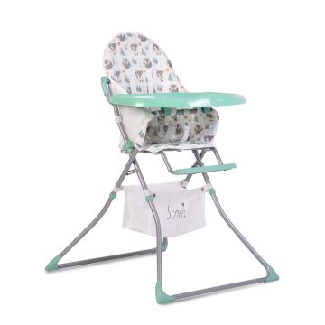 Детски стол за хранене Moni Scaut - мента