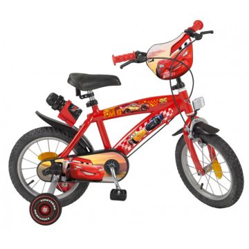 Детски велосипед с помощни колела Cars 754 Toimsa 14&quot;
