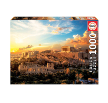 Пъзел Изгрев на река Акропола, Атина Educa 1000 части - 18489
