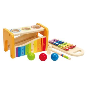 Комплект лира, ксилофон и разноцветни топки HAPE H0305