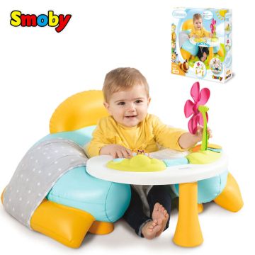 Детско надуваемо столче със занимателна масичка Smoby 7600110232