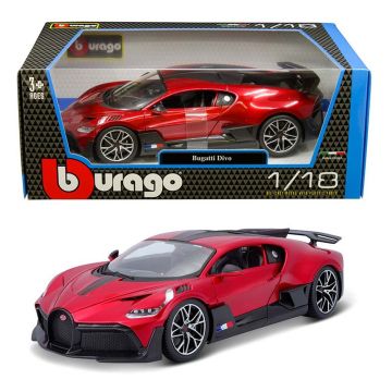 Метална количка Bugatti Divo Bburago Plus 1/18