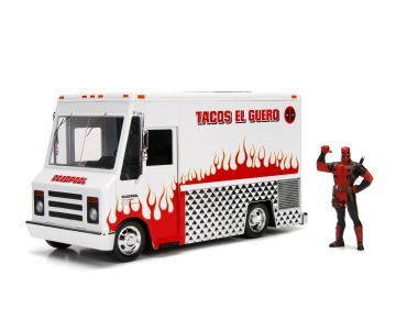 Метален автомобил Marvel Deadpool Foodtruck 1/24 Jada Toy 253225000