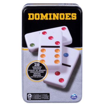 Занимателна игра Домино 28 части 6 цвята Spin Master 6033156 