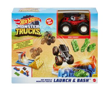 Писта Hot Wheels GVK08 - Monster Trucks Launch &amp; Bash Play Set