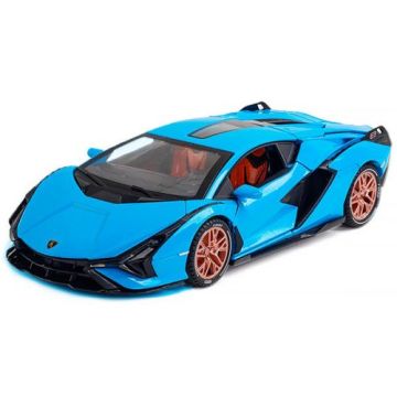 Метален автомобил със звук и светлини Lamborghini FKP37 1/24 blue