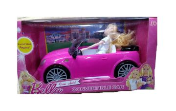Розова кола за кукли Bella Fashion Car R368