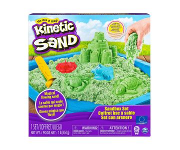 Kinetic Sand Пясъчник със зелен пясък Spin Master 6029059 