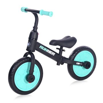 Балансиращ велосипед RUNNER 2в1 Black&amp;Turquoise