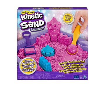 Kinetic Sand Блестящ пясъчен замък, тюркоаз Spin Master 6063520