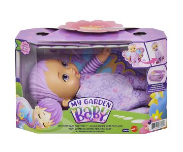 Бебе пеперудка с лилава коса My Garden Baby HBH39  