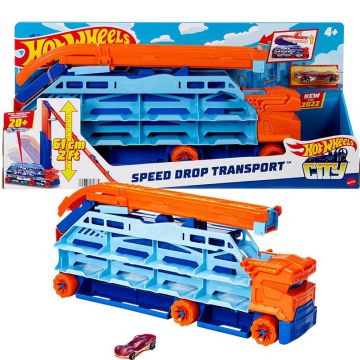Високоскоростен транспортьор Mattel Hot Wheels HDY92 - Speed Drop Transport