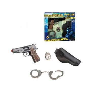 Полицейски комплект пистолет с кобур POLICE GONHER 425/6