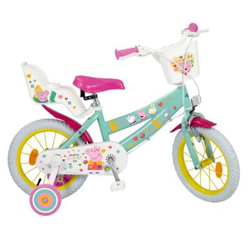 Детски велосипед с помощни колела Peppa Pig 1698 Toimsa 16"