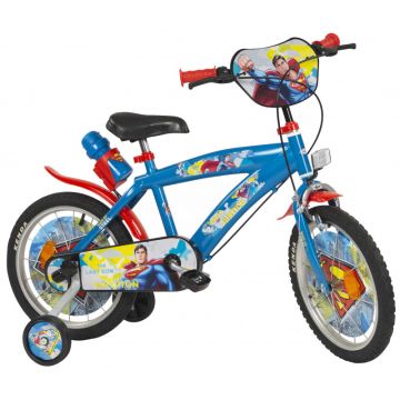 Детски велосипед с помощни колела Superman 16912 Toimsa 16&quot;
