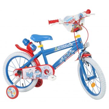 Детски велосипед с помощни колела Smurfs 1652 Toimsa 16&quot;