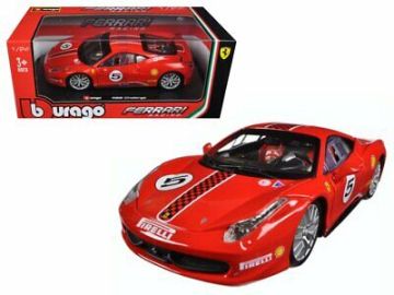 Метална кола Ferrari Race 458 Challenge Bburago 1:24 18/26302