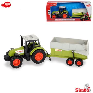 Трактор с ремърке Claas 36см Dickie Toys - 203736004