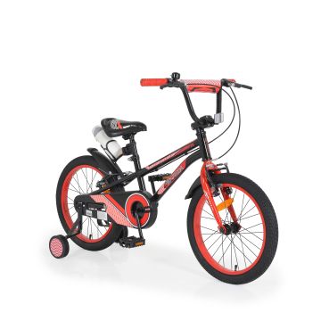 Детски велосипед Byox с помощни колела 18&quot; PIXY червен