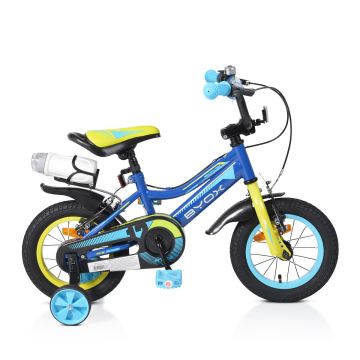 Детски велосипед със спомагателни колела 12&quot; Byox Prince blue