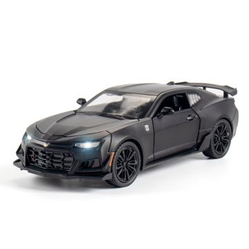 Метален автомобил със звук и светлини Chevrolet Camaro 1/24, black