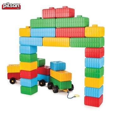 Конструктор тухлени блокчета 43 части Pilsan 03251