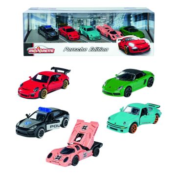 Комплект 5 метални колички Porsche Giftpack Majorette 212053171