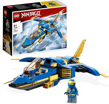 Конструктор LEGO Ninjago 71784 - Светкавичният самолет на Jay EVO