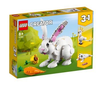 Конструктор LEGO Creator 31133 - Бял заек 3 в 1