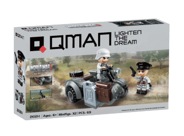 Конструктор Военен мотоциклет R12 Qman Q21021-1