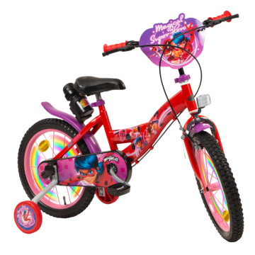 Детски велосипед с помощни колела Miraculous 1658 Toimsa 16&quot; Лилав
