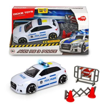 Полицейска кола със звук и светлина AUDI RS3 DICKIE 203713011037