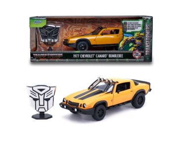 Метален автомобил Transformers 1977 Chevrolet Camaro Bumblebee 1:24 Jada Toys 253115010 