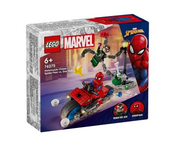 Конструктор LEGO Marvel Super Heroes 76275 Преследване с мотоциклети Спайдърмен срещу Док Ок