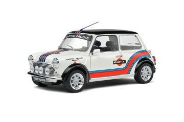 Метална кола Mini Cooper Sport Martini Evocation White 1998 SOLIDO 1:18 - 1800610