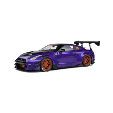 Метална кола Nissan GT-R R35 LIBERTY WALK BODY KIT 2.0 PURPLE 2022 SOLIDO 1:18 - 1805812