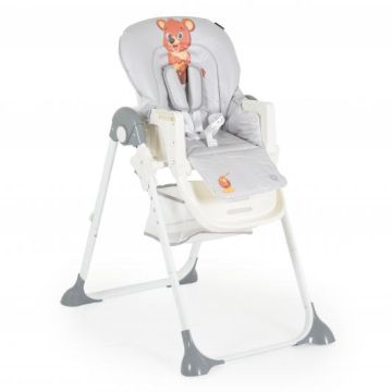Детски стол за хранене Hunny МЕЧЕ СИВ