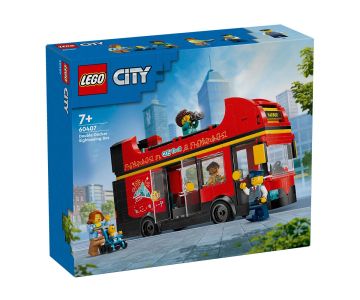 Конструктор LEGO City 60407 Червен двуетажен автобус за обиколка