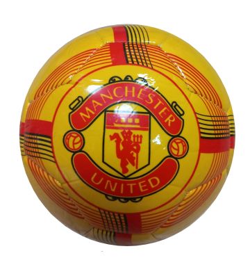 Кожена футболна топка Manchester United жълт