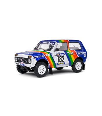 Метална кола LADA NIVA WHITE #182 JABOUILLE/SARDOU PARIS-DAKAR 1984 SOLIDO 1:18 - 1807305